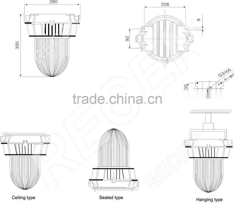 IP65 150 watt high power matel halide flood light