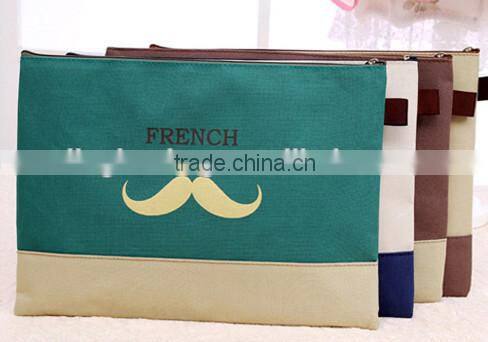 2015 new design oxford document file bag with zipper