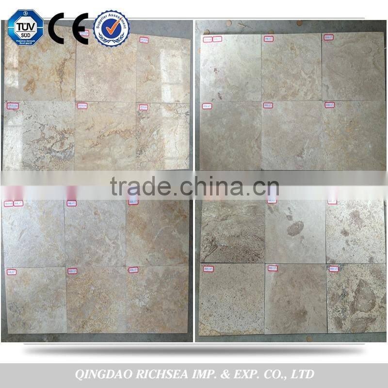 Dark color 60*60 travertine tiles