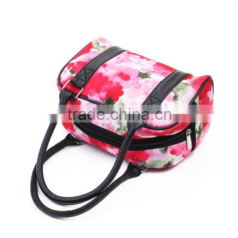 High quality flower printing neoprene tote bag for woman