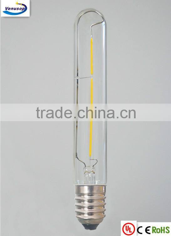 tubular T32 128mm LED filament bulb 2w 4W 6w E27 E26 B22 UK US