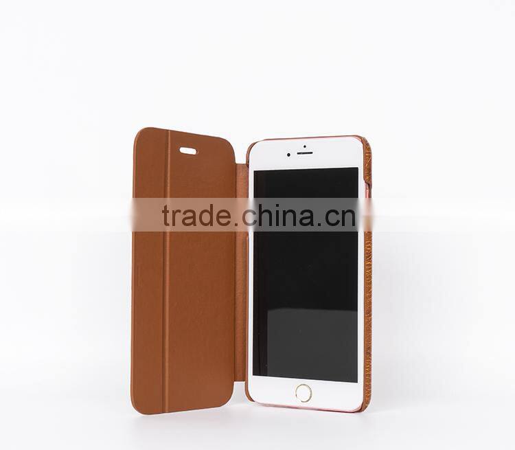 For iphone6 holder flip cover ultra thin leather case