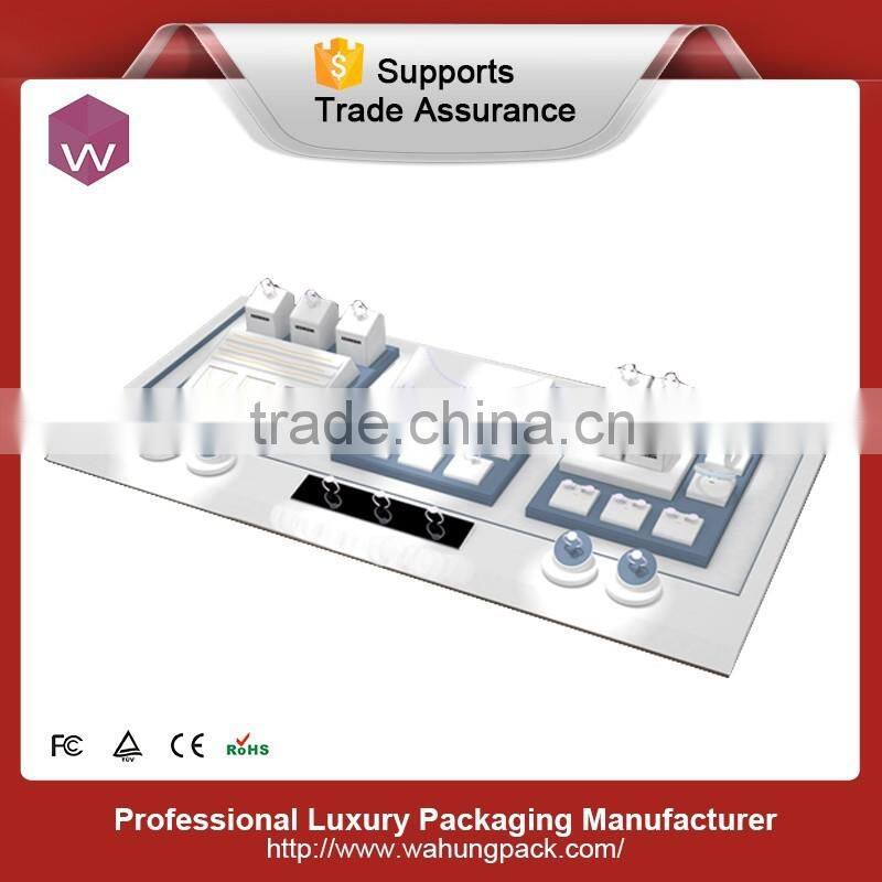 Jewelry Trade Show Display Cases With Bracelet Tray Earring Tree For Window