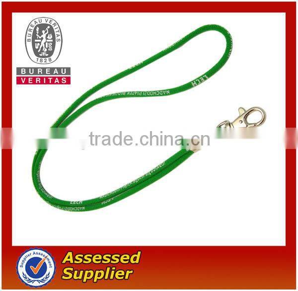 hot selling polyester woven round lanyard
