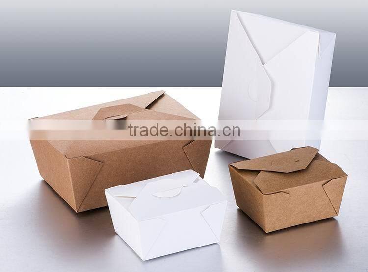 Brown kraft fast food box fast food container
