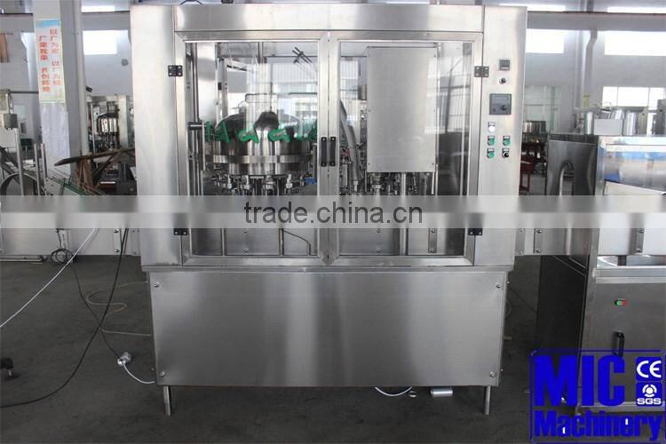 MIC-12-12-1 Machinery beer machine cans drinks filling and capping machine carbonated soft drinks production line