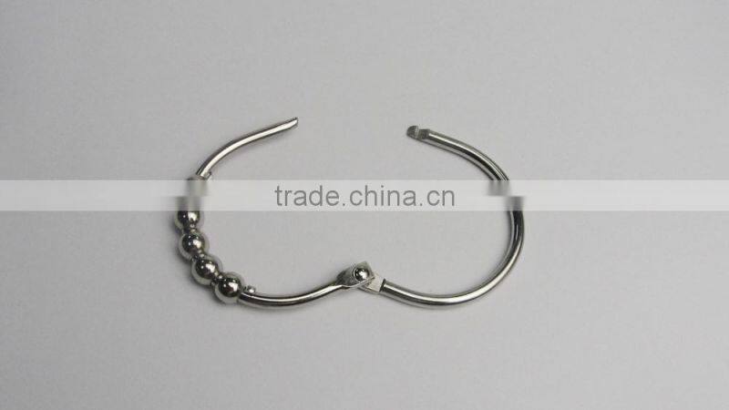 Eco-friendly Metal Shower Curtain Hooks XDHL016A/Shower curtain hooks for bathroom