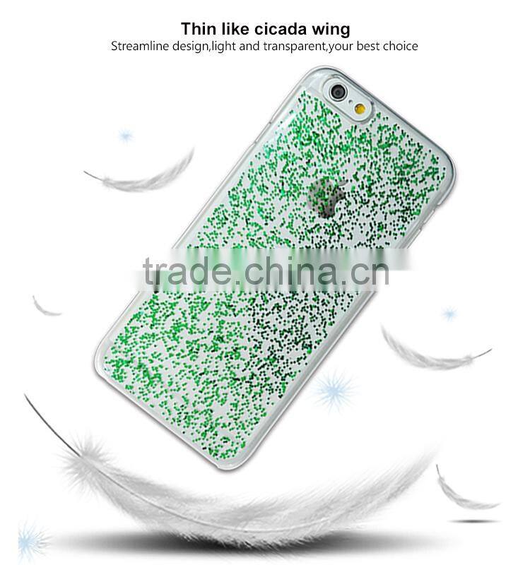 Aikusu Customized hot sale new products crystal glitter gel case for Iphone 6/6S