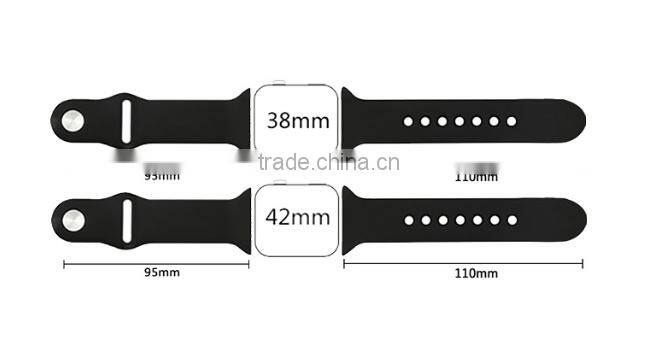 BST 2016 Beat selling !! silicone band for apple watch, Watch Strap Band for Apple Watch Band 38mm 42mm