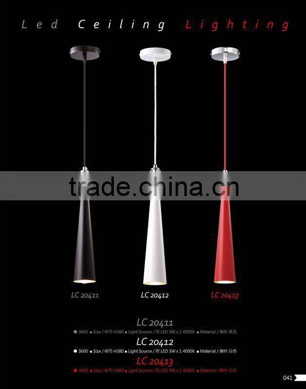 Led pendant lighting of designer restaurant modern glass light