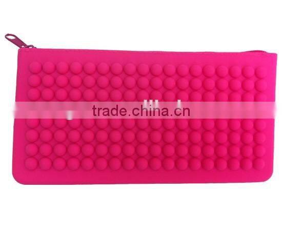 3D bead design silicone fashion handbag