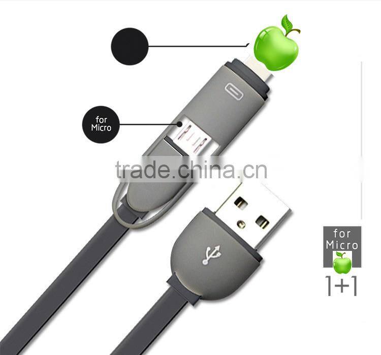 2 in 1 Universal Android IOS Charging Cord & Data Cable