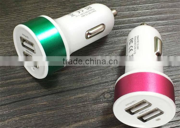 new item 2 usb wireless car charger with smart short circuit protect