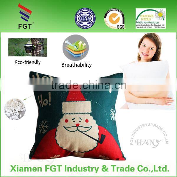 Merry Christmas Tree Snowman Santa Claus 18" x 18"