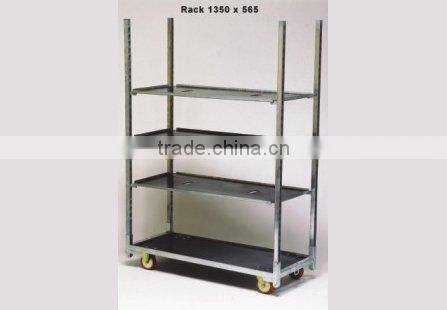 plastic beach/ outdoor dansih trolley/trolley cart, flower pot transport trolley