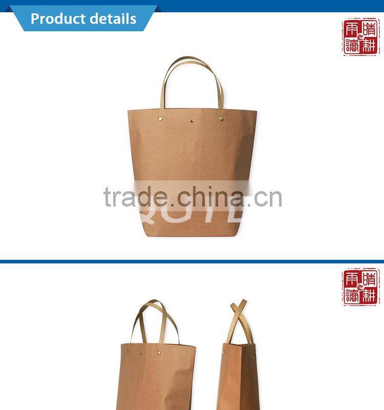 Fashion brown kraft paper bags kraft paper bags kraft paper handbags