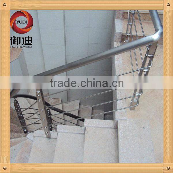 exterior stainless steel corridor staircase handrail design