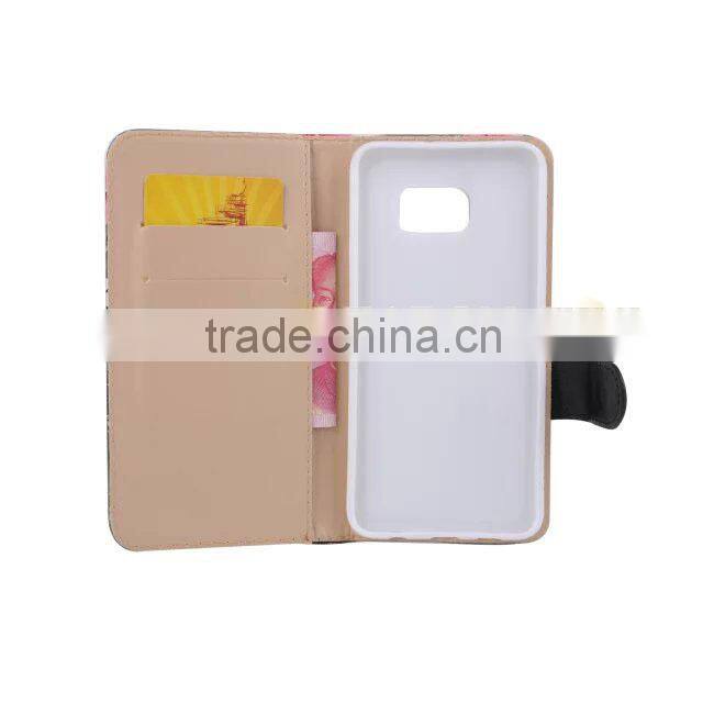 China wholesale supplier phone case leather flip case for samsung galaxy note 5 with holder