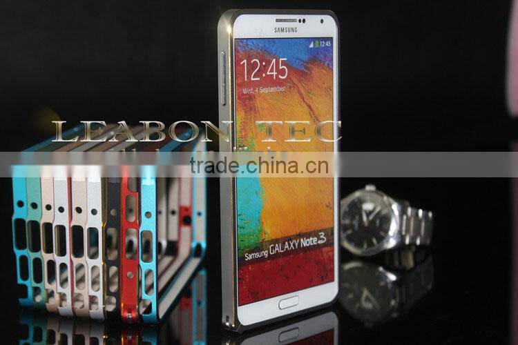 Top quality Wholesales new Cheap Price Many Colors For Choose Aluminum Bumper Case For Samsung note 3 With Metal Frame