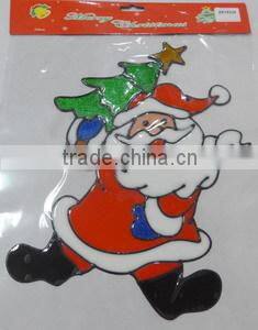 Hot Sale Santa Claus Decorative Sticker/Home Decor