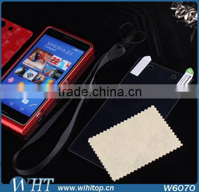 Fashional Alumimum Mental Bumper Case For Sony Xperia Z3 Mini Compact +Screen Protector For Z3 Compact