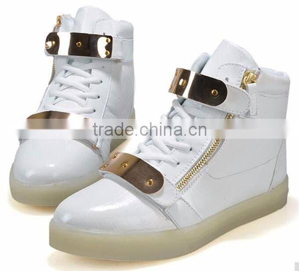 Fashion adult led sneakers light shoes 7 colors changeable