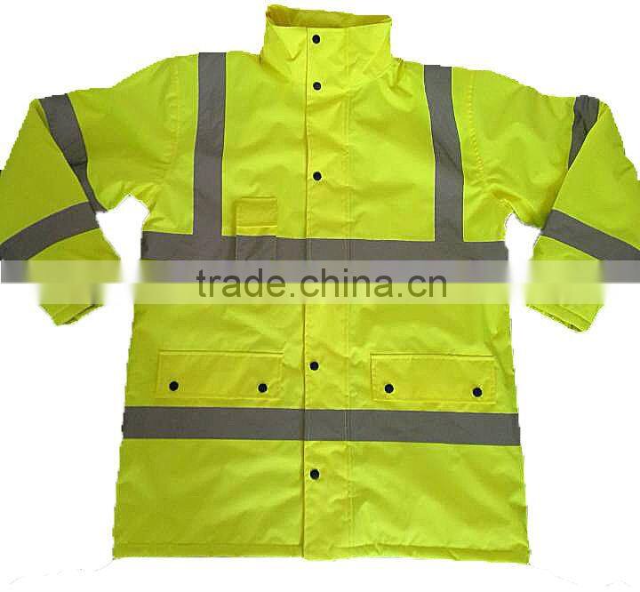 High visibility EN20471 safety lamb fleece jacket