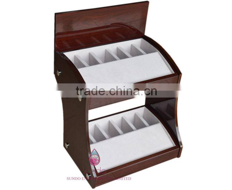 high quality wood belt display stand in classic style