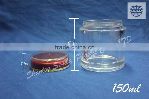 pill acrylic bottle with screw cap, heal care pill acrylic bottle, acrylic bottle for pharmaceutical used, high quality