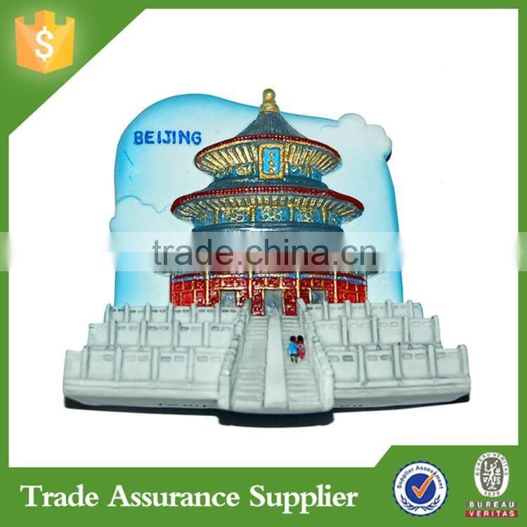 OEM Acceptable Cities Design 3D Fridge Magnet Polyresin