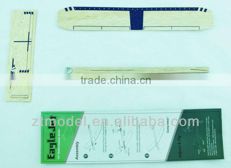 Sky boy Eagle Jet 12 Balsa Hand Launch Glider