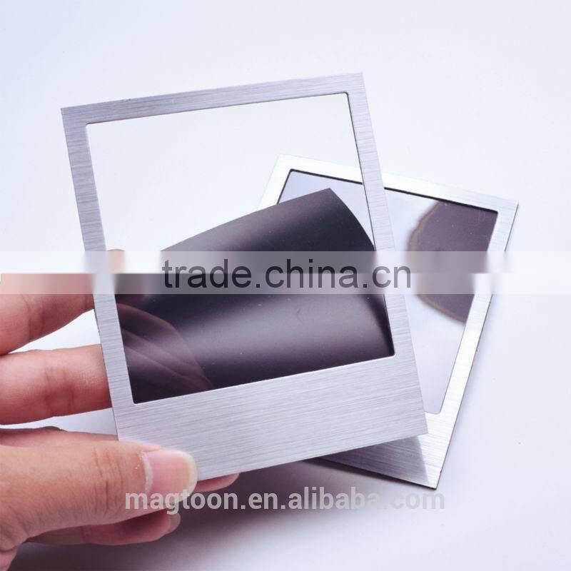 2015 hot selling photo frames cool silver magnetic frame picture photo frame