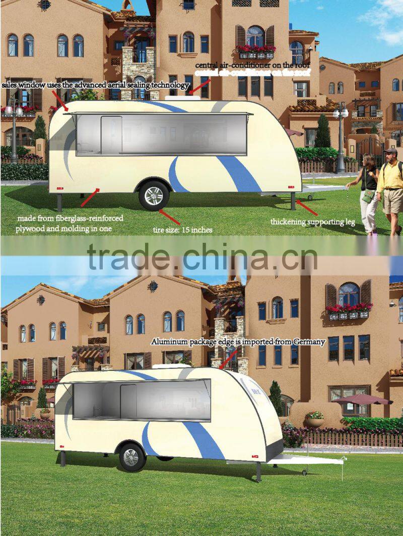 FV-78 New model ice cream mobile kiosk truck trailers car trailer