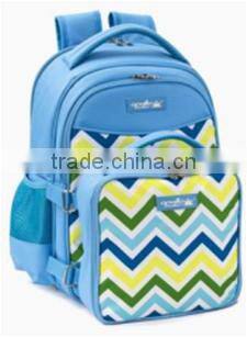 4 Person Picnic Backpack with attachable picnic wallet/padded straps/side pockets/carrying handle