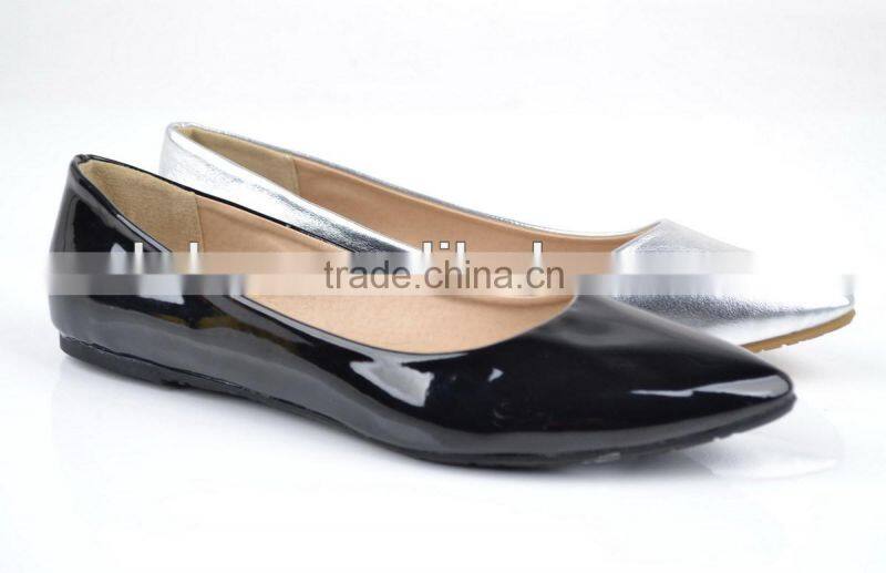 Genuine leather classic 2015 latest flat shoes for women