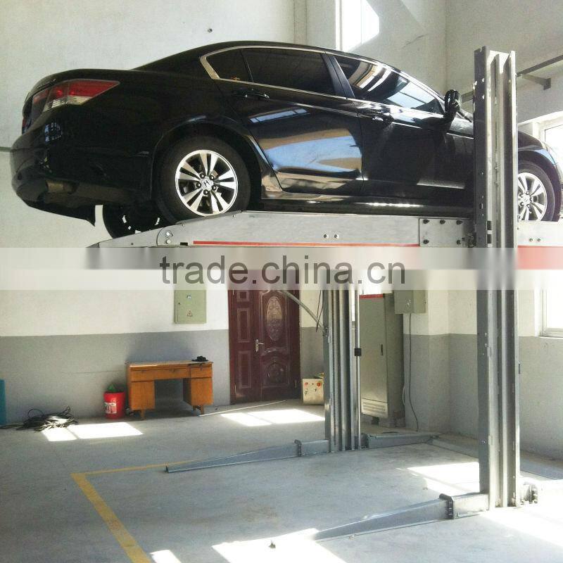 Hydraulic mechanical inground vertical hydraulic garage car elevator