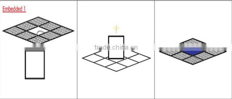 600*600 40W Dimmable 0-10V&Push silm led square panel light lighting with CE RoHS flicker free driver