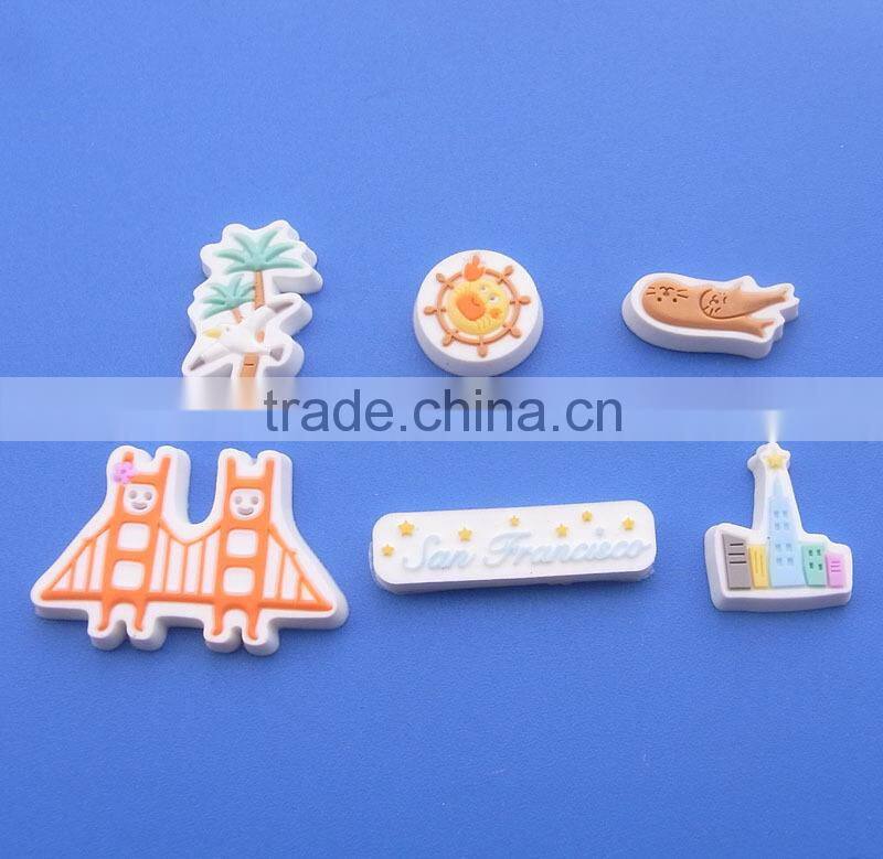 Hot selling custom 2d rubber injection fridge magnet