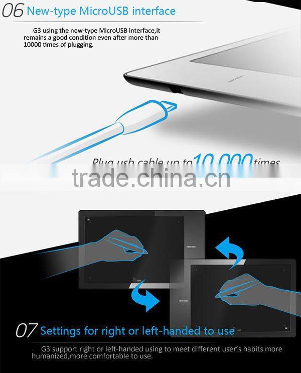 G3 5080lpi ugee graphic designing tablet