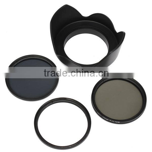 For Sony A230 For Nikon D5100 58mm 5 in 1 Set Camera Filters Set