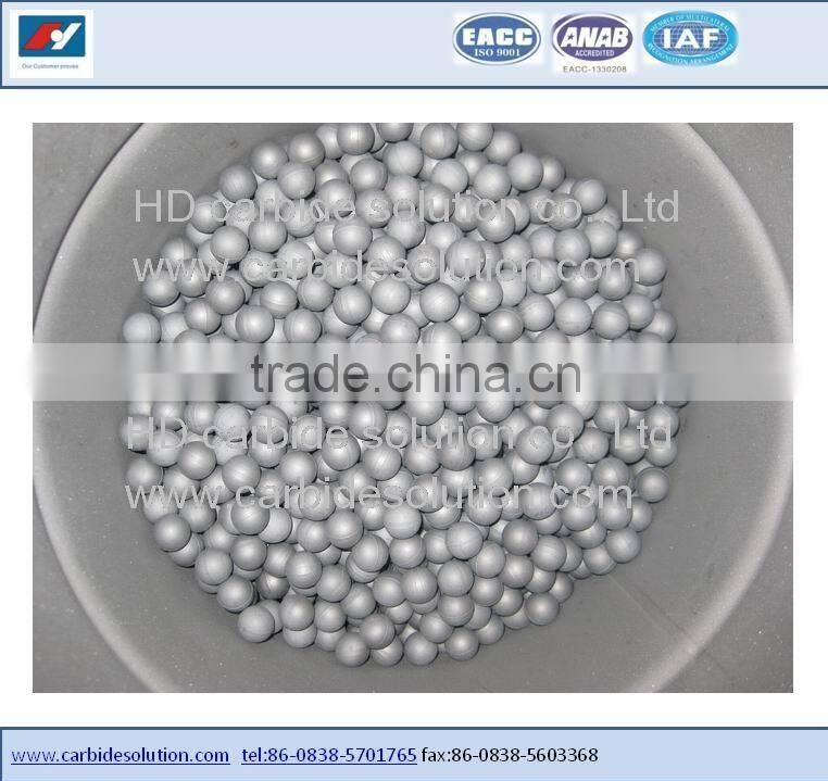 Tungsten carbide valve balls dia 9mm to dia57.15 mm with factory price