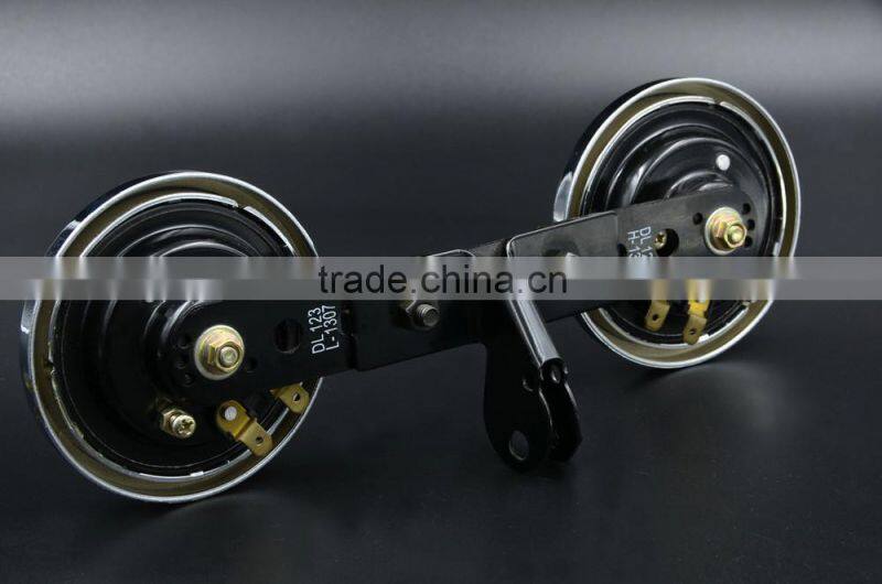 Car 35W 12V 105dB 1.5A Motorcycle Electric Horn Air Horn - black+silver/horn speaker-10