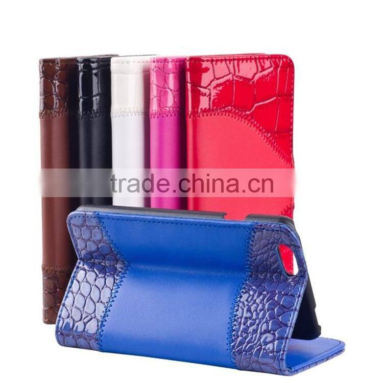 Concise design lady's fashion phone wallet cellphone mobile case cover