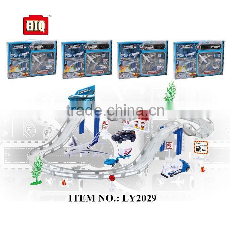 Hot sale huge size airport parking set, circle toy car