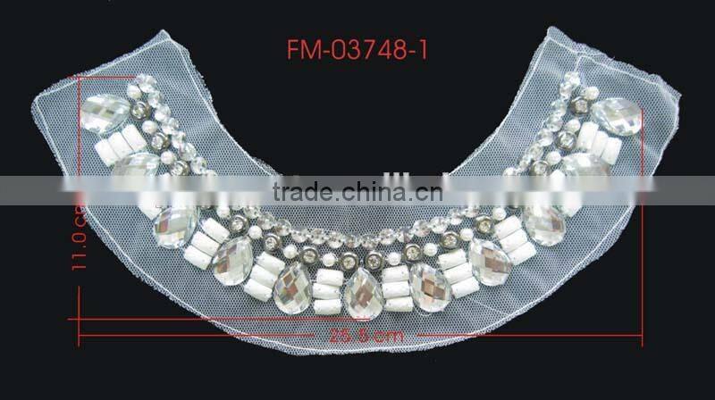 Rhinestone/Acrylic Stone/Pearl/Bead Neckline Mermaid Wedding Dress Garment Accessories