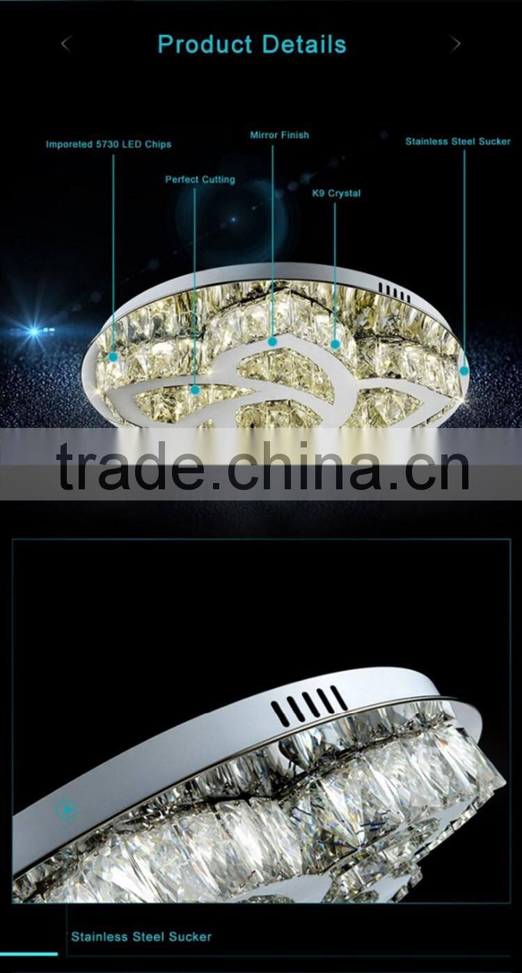 Flower Shaped 220V Crystal Ceiling Lamp Round Wholesale Ceiling Lamp