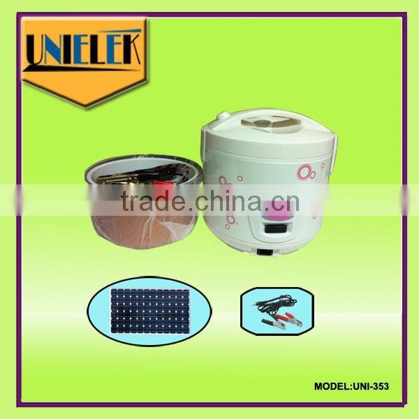 Hot solar dc products 12V portable mini rice cooker energy save solar dc rice cooker
