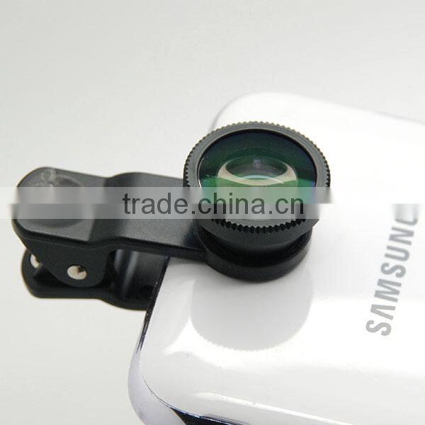 Cell Phone Camera Lens 3 in 1 Wide Angle Marco Fisheye Lens