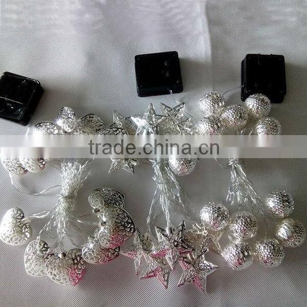 led solar light string led christmas lights string light heart