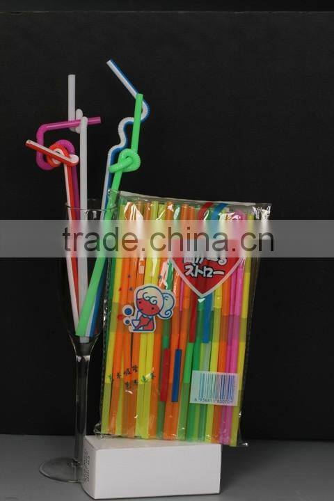 Wholesale Plastic long flexible drinking straws